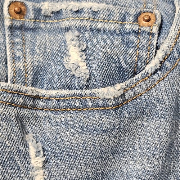 24 LEVI'S 501 DISTRESSED JEANS WOMENS SIZE 28 - Picture 10 of 13